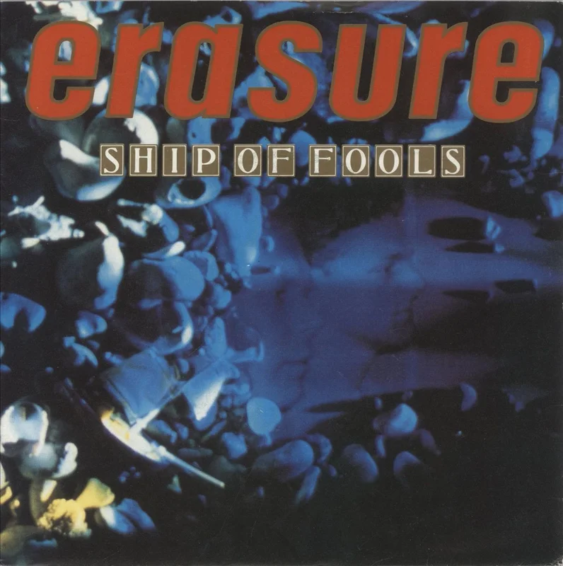Erasure Ship Of Fools + Press Sheet German 7" vinyl