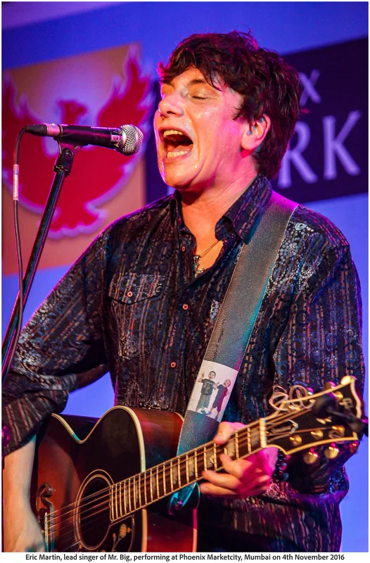 Eric Martin, lead singer of Mr. Big, performing at Phoenix Marketcity, Mumbai on 4th November 2016 (Photo Frame)