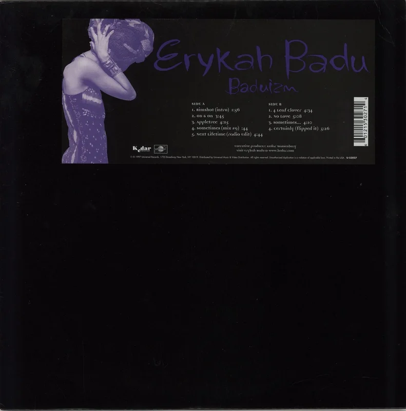 Erykah Badu Baduizm - EX US Vinyl LP
