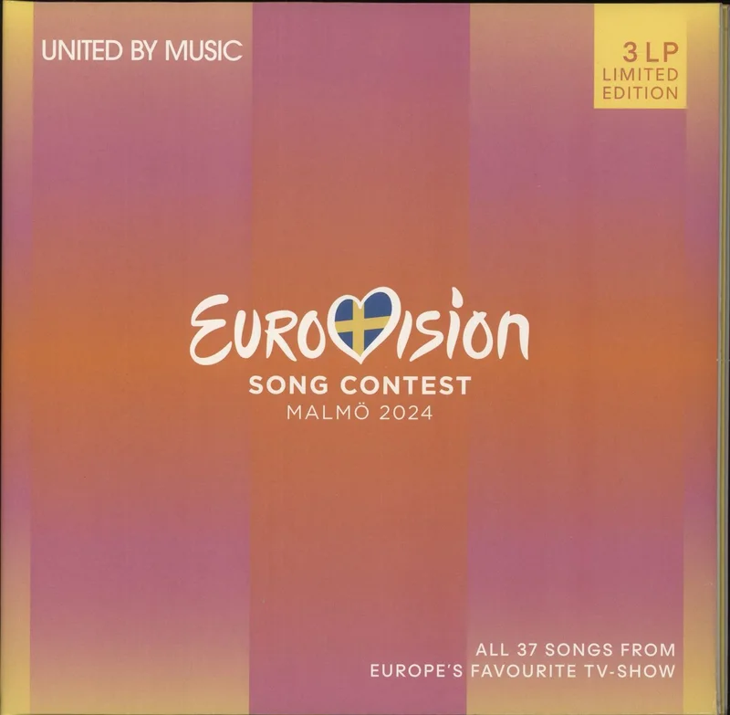 Eurovision Eurovision Song Contest Malmo 2024 - Yellow, Orange + Blue Vinyl UK 3-LP vinyl set