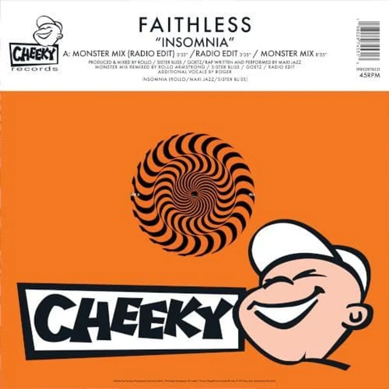 Faithless Insomnia - RSD Black Friday 2025 - Zoetrope Picture Disc - Sealed UK 12" picture disc