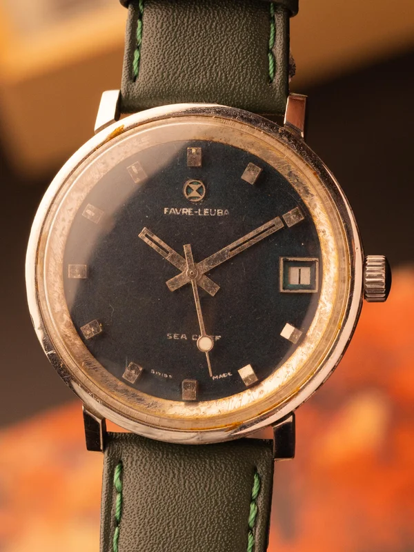 Favre-Leuba Sea Chief Blue Dial (Ref. 63163)  [37mm] Manual