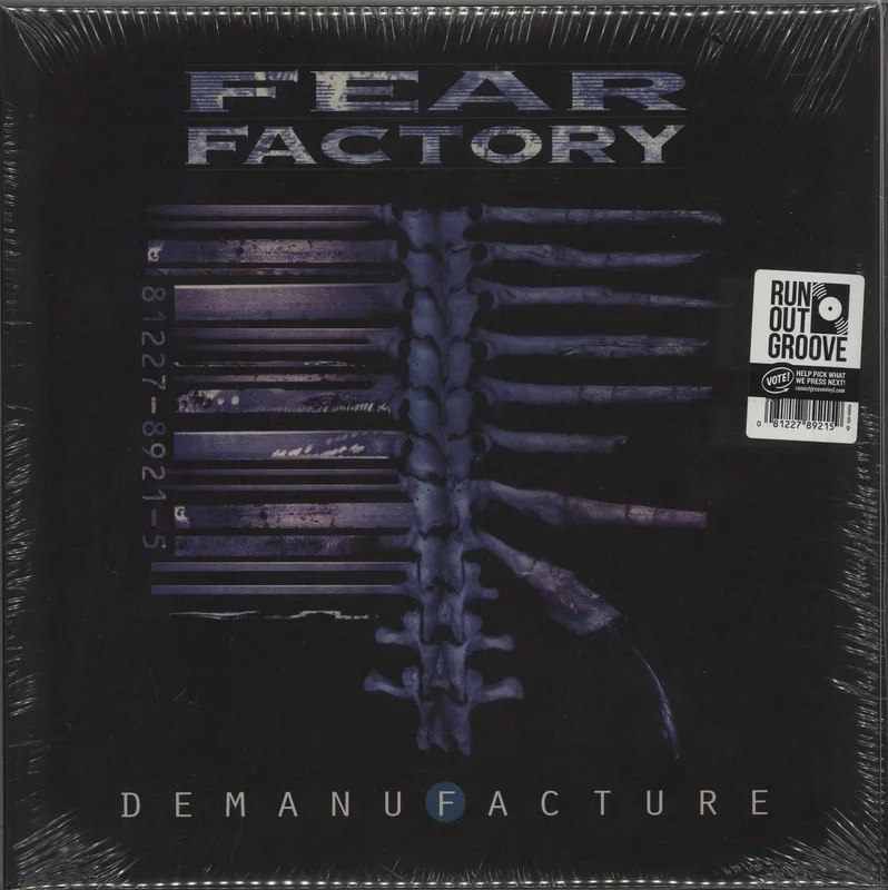 Fear Factory Demanufacture - Marbled Blue Vinyl - Sealed US 3-LP vinyl set