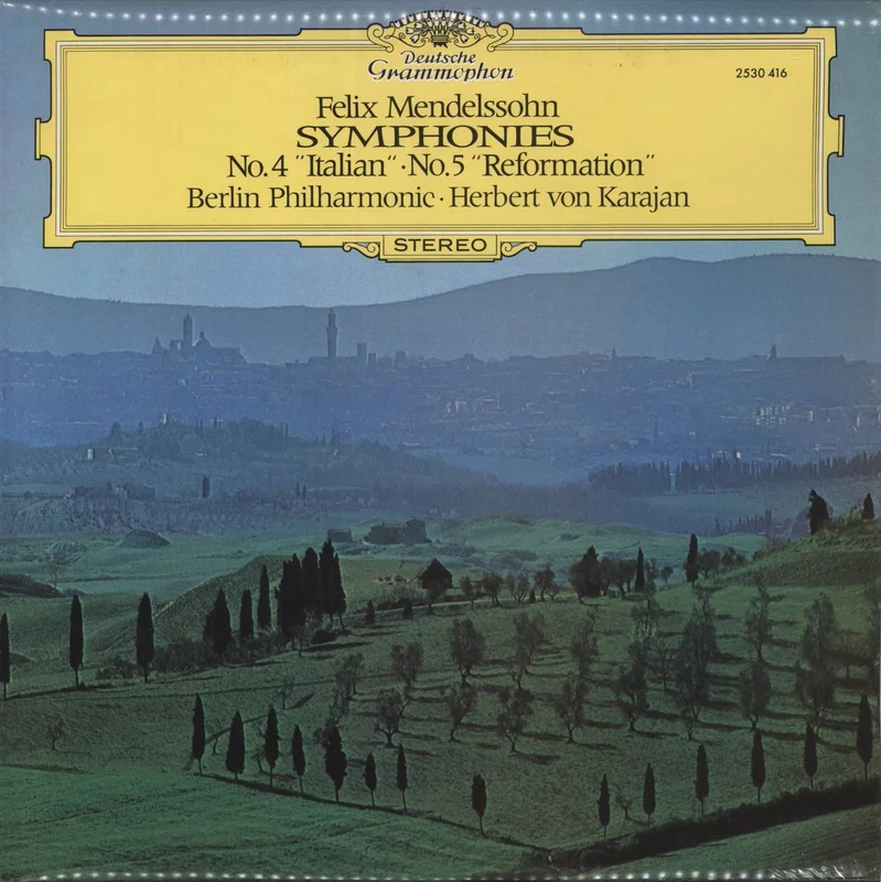 Felix Mendelssohn Symphonies Nos. 4 'Italian' & 5 'Reformation' UK Vinyl LP