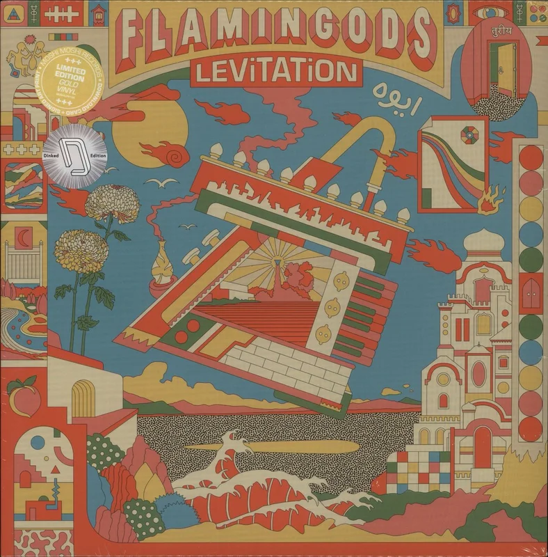Flamingods Levitation - Gold Vinyl - Dinked Edition - Autographed - Sealed UK Vinyl LP