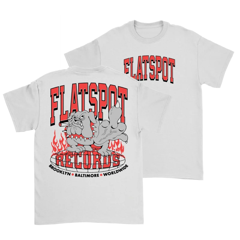 Flatspot Records - F The World Dog White Tee