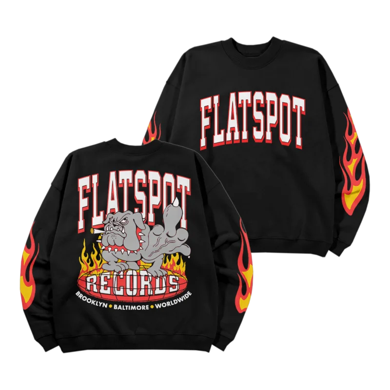 Flatspot Records - FTW Dog Crewneck