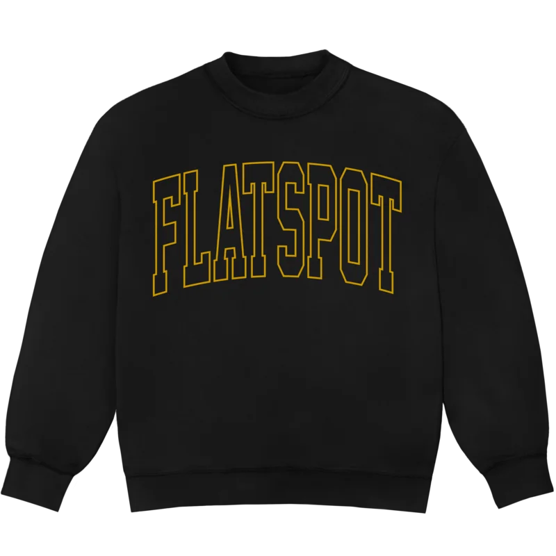 Flatspot Records - Outline Crew (Black)