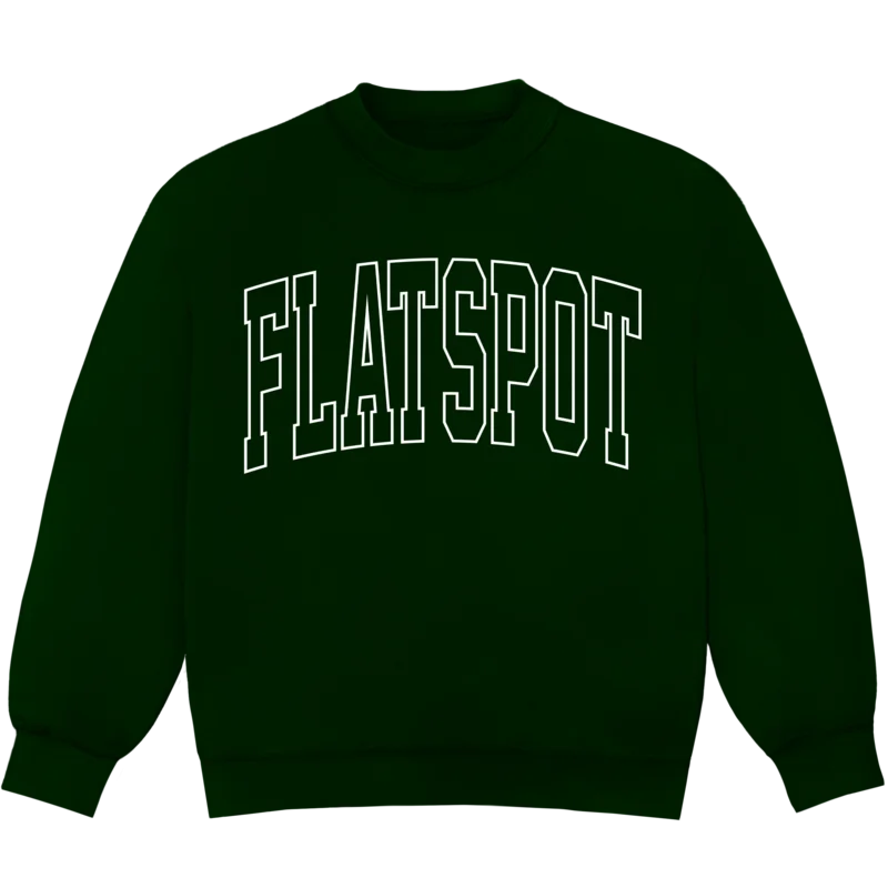Flatspot Records - Outline Crew (Forest Green)