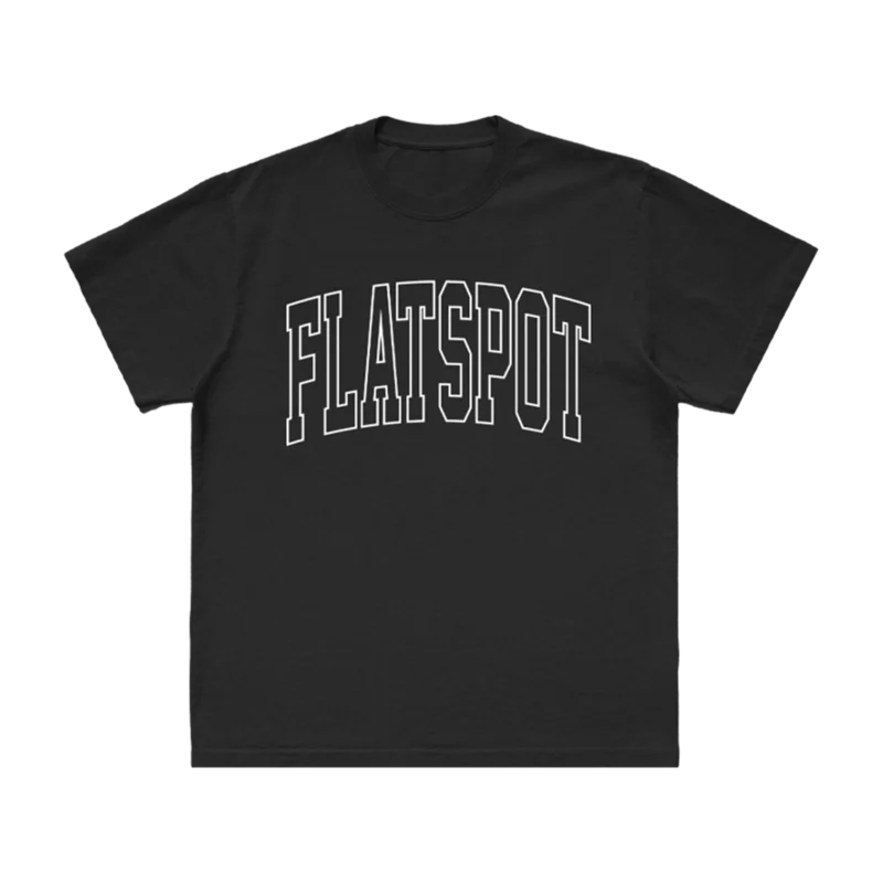 Flatspot Records - Outline Tee (Black)