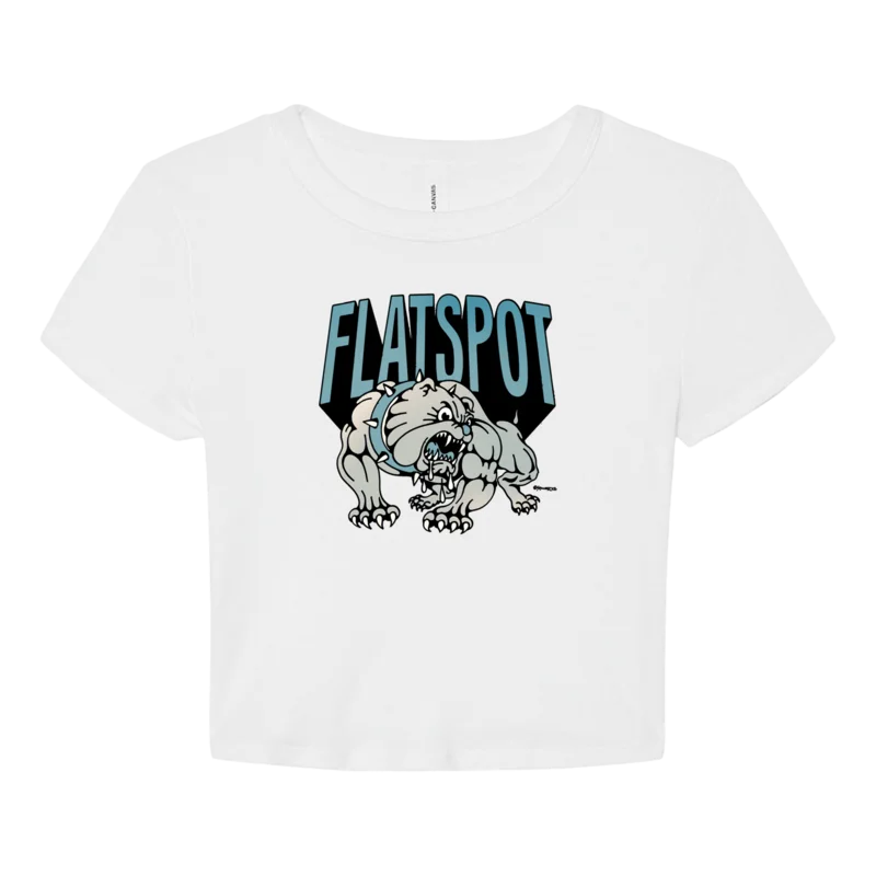 Flatspot Records - Spoiler White Babydoll Tee