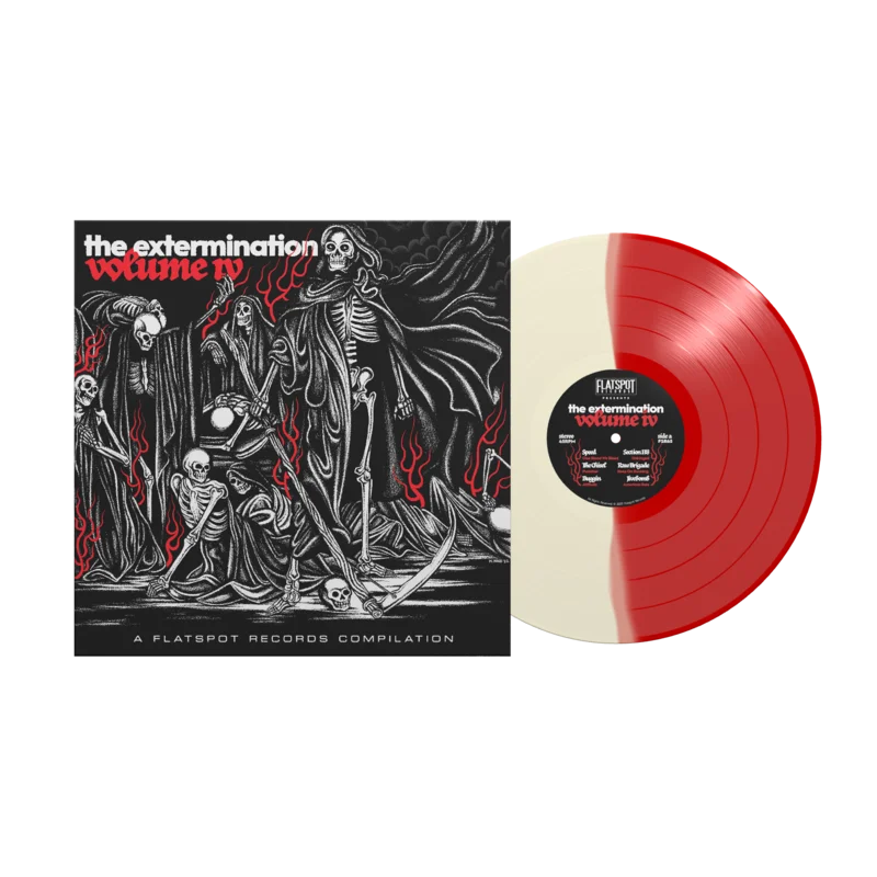 Flatspot Records - The Extermination Vol. 4 LP (Red/White Split)