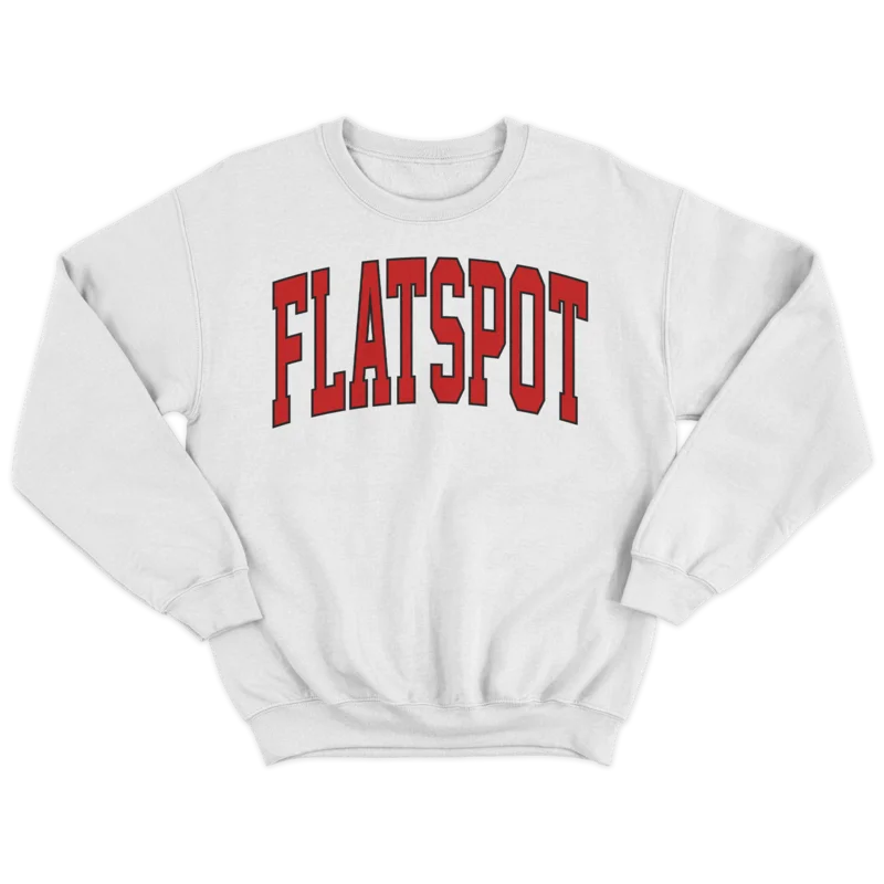 Flatspot Records - Varsity Crew (White)