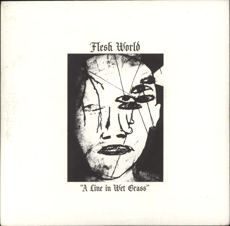 Flesh World A Line In Wet Grass US 7" vinyl