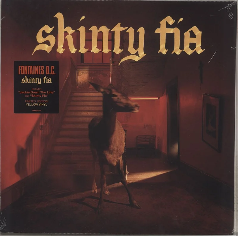 Fontaines D.C. Skinty Fia - Yellow Vinyl - Sealed + Autographed Print UK Vinyl LP