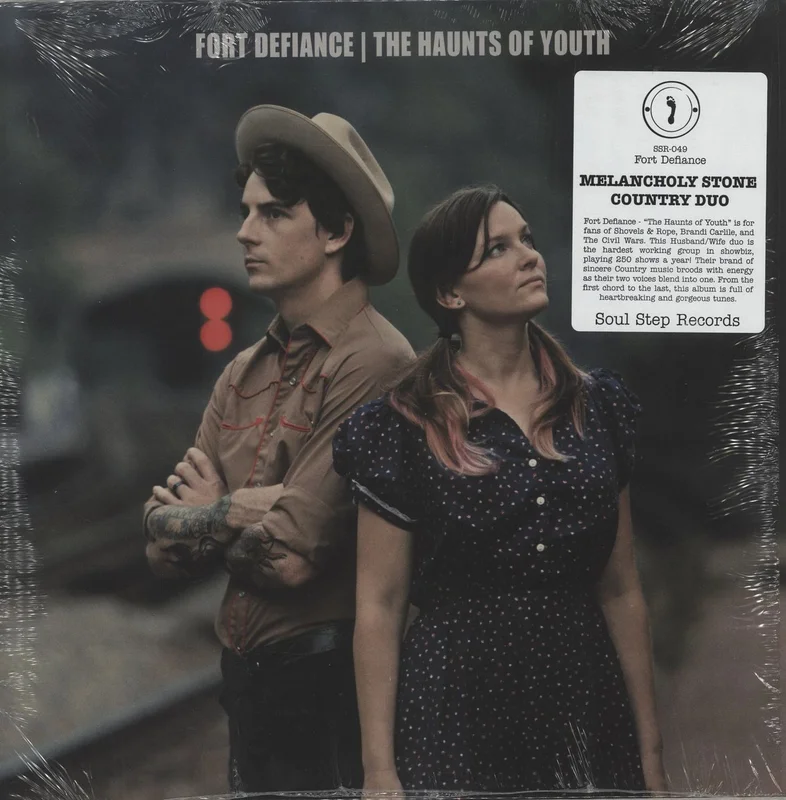 Fort Defiance The Haunts Of Youth - Clear w/ Red Flecks Vinyl US Vinyl LP
