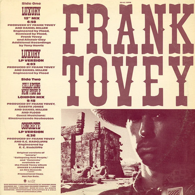 Frank Tovey - Luxury / Collapsing New People / Concrete