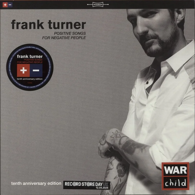 Frank Turner Positive Songs For Negative People - RSD 2025 - Red & Blue Vinyl UK 2-LP vinyl set