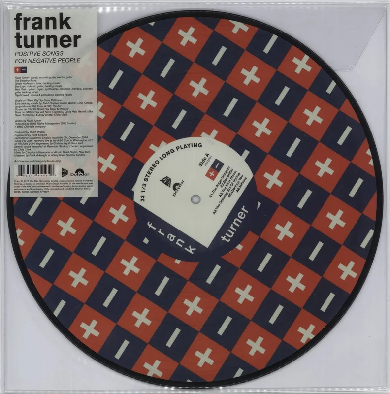Frank Turner Positive Songs For Negative People UK Picture disc LP