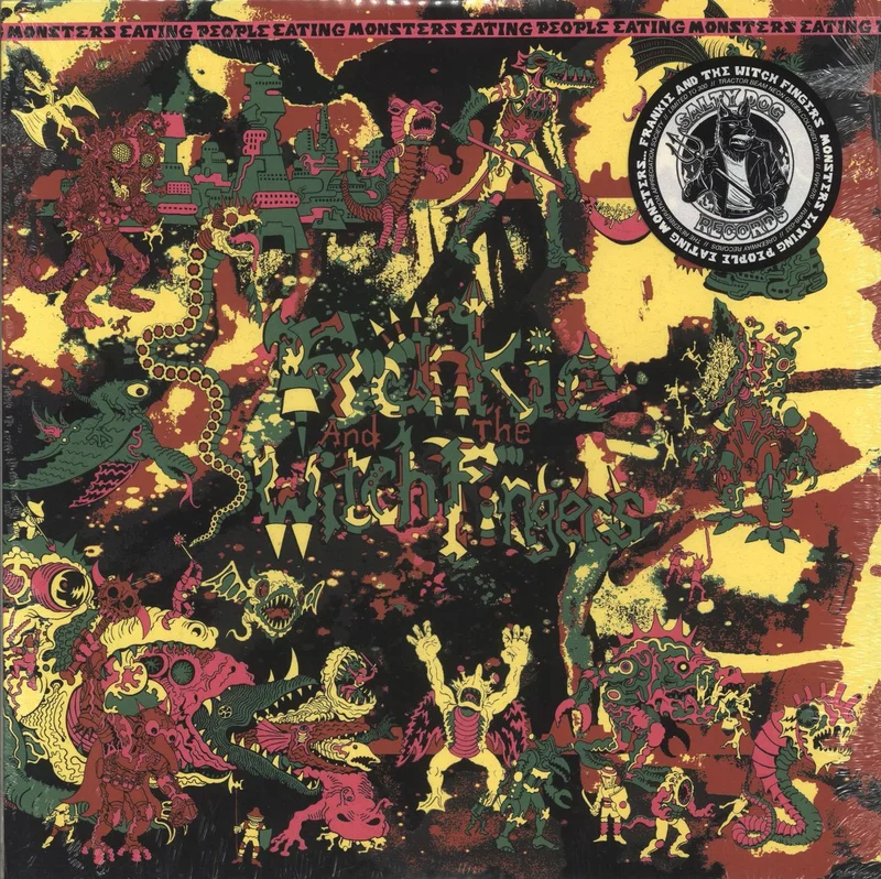 Frankie And The Witch Fingers Monsters Eating People Eating Monsters - Tractor Beam Neon Green Vinyl - Sealed US Vinyl LP