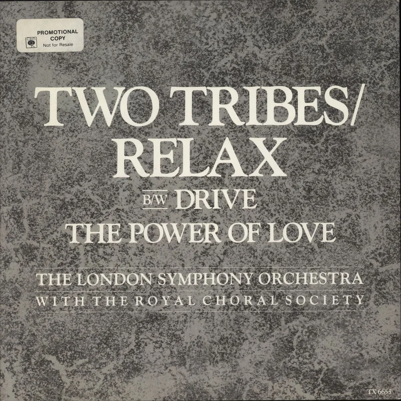 Frankie Goes To Hollywood Two Tribes/relax - L.S.O. Version - Promo Sticker UK 12" vinyl