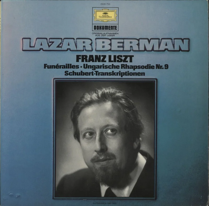 Franz Liszt Liszt: Funrailles, Ungarische Rhapsodie Nr. 9, Schubert-Transkriptionen German Vinyl LP