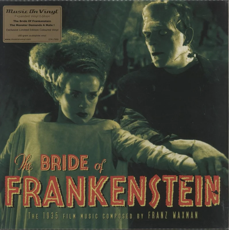 Franz Waxman The Bride Of Frankenstein - Orange Marbled Vinyl UK Vinyl LP