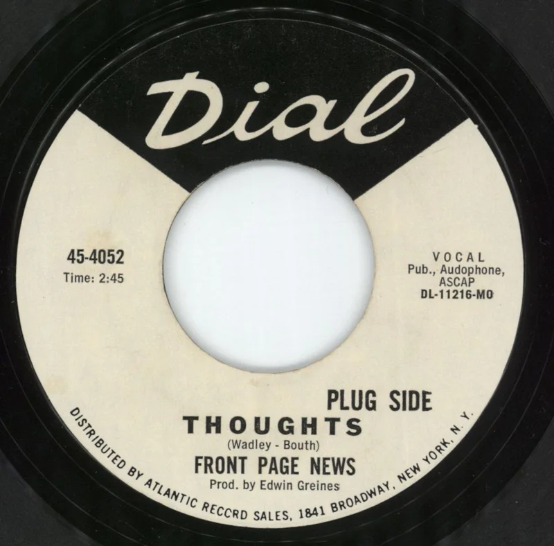 Front Page News Thoughts US 7" vinyl
