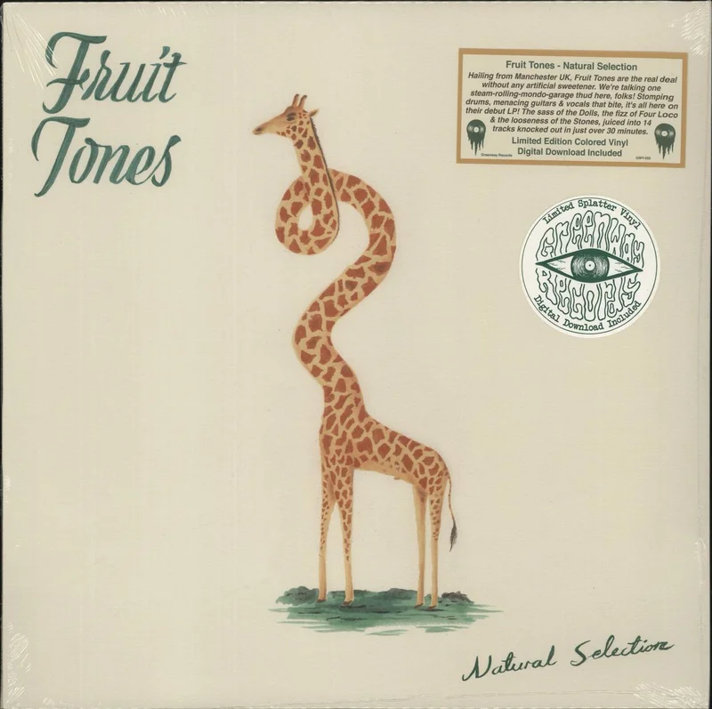 Fruit Tones Natural Selection - Clear w/ Yellow and Blue Splatter Vinyl - Sealed US Vinyl LP