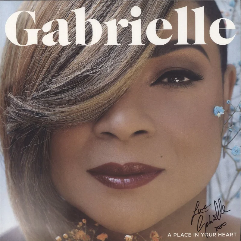 Gabrielle A Place In Your Heart - Transparent Blue Vinyl - Autographed UK Vinyl LP