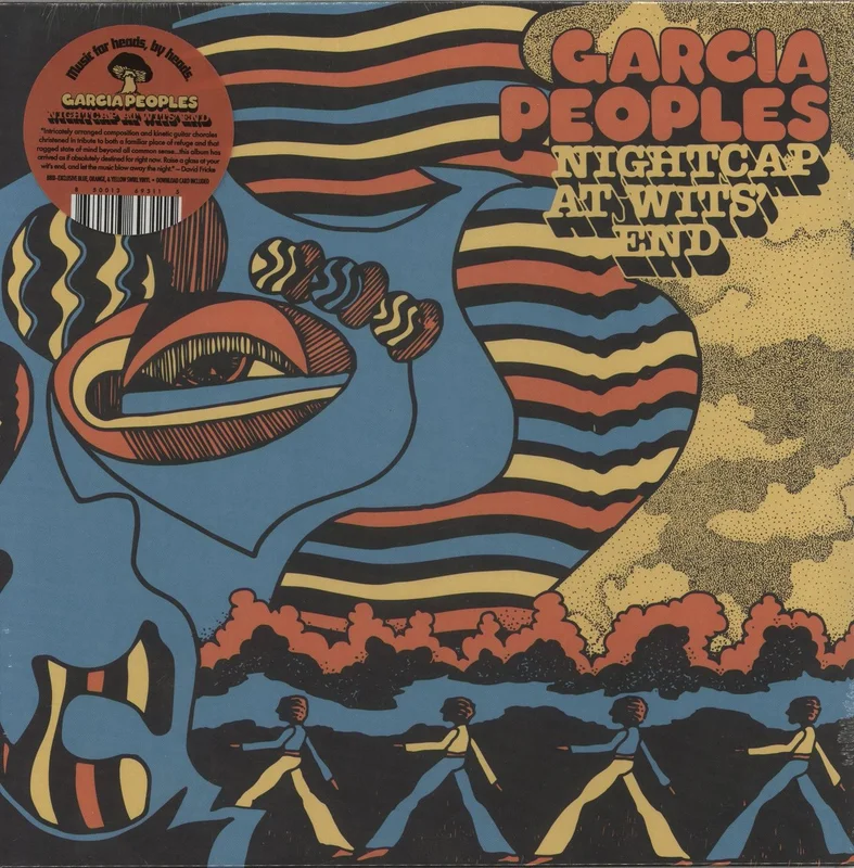 Garcia Peoples Nightcap At Wits' End - Blue,Orange & Yellow Swirl Vinyl - Sealed US Vinyl LP