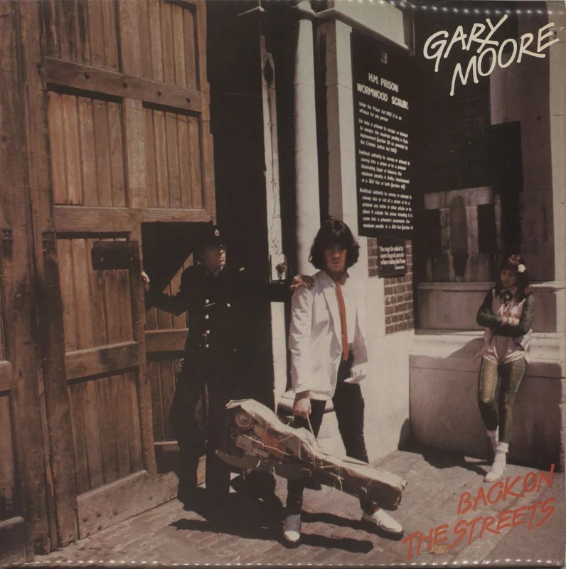 Gary Moore Back On The Streets - 1st + inner UK Vinyl LP
