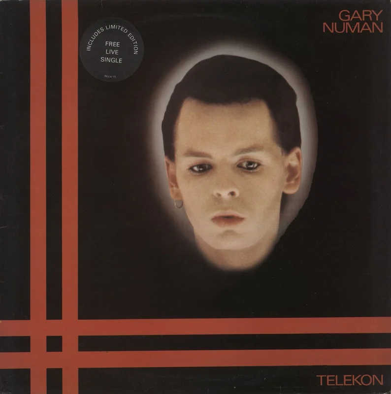 Gary Numan Telekon + Poster + Merch Insert UK Vinyl LP