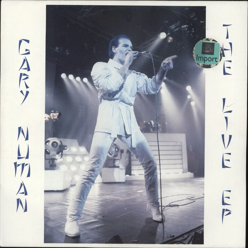 Gary Numan The Live E.P. - Blue Vinyl Australian 12" vinyl