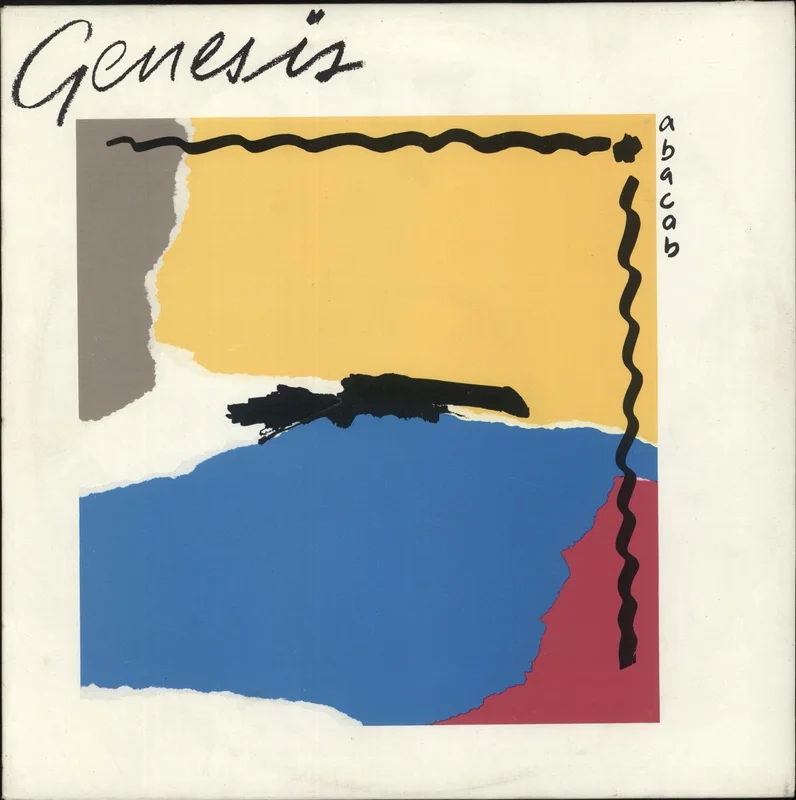 Genesis Abacab - G/Y/B/R Sleeve - Vintage Newspaper Clippings UK Vinyl LP