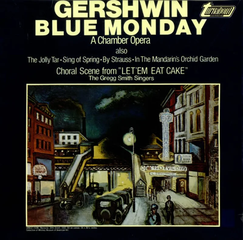 George Gershwin Blue Monday - A Chamber Opera UK Vinyl LP