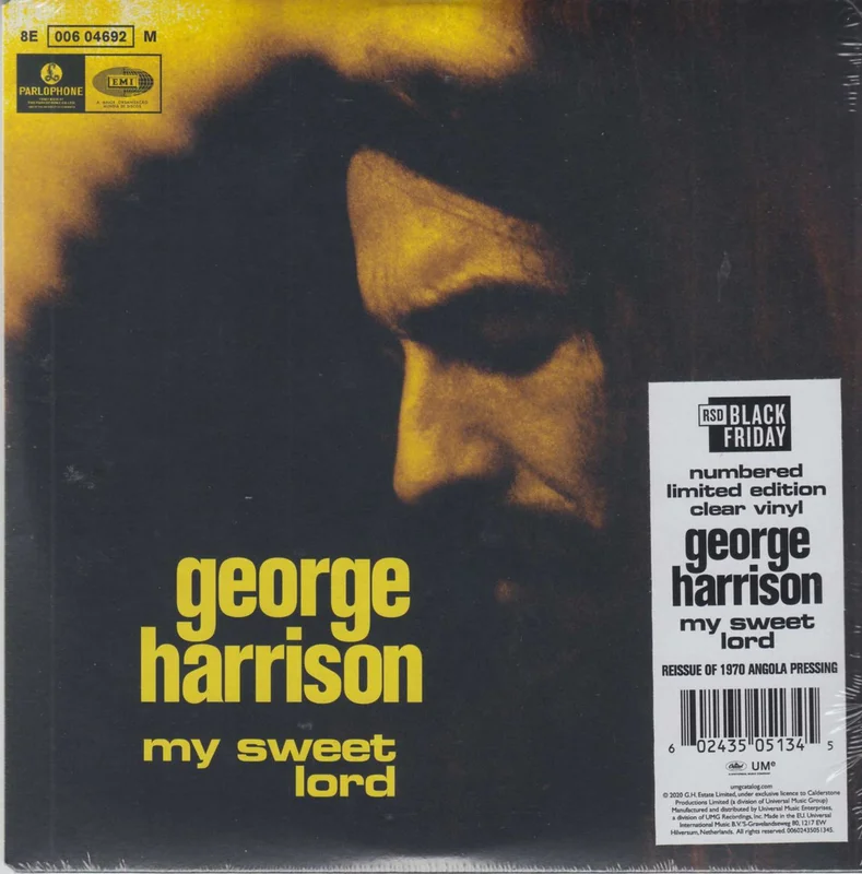 George Harrison My Sweet Lord - RSD 2020 - Clear Vinyl & Numbered - Sealed UK 7" vinyl