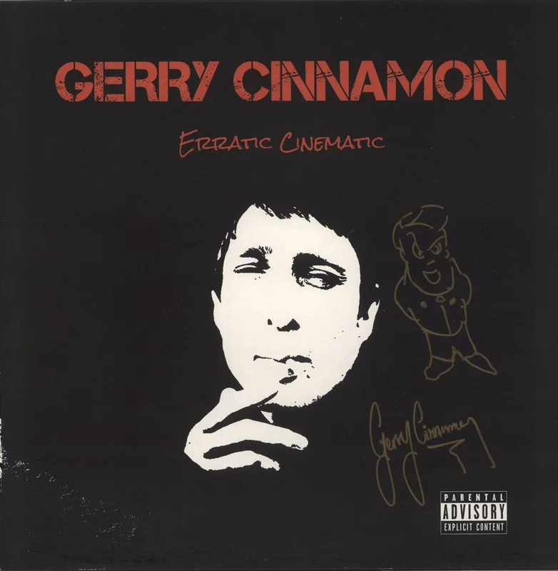 Gerry Cinnamon Erratic Cinematic - Signed Red Vinyl - VG UK Vinyl LP