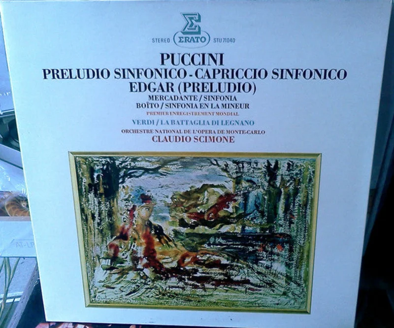 Giacomo Puccini, Giuseppe Saverio Mercadante, Giuseppe Verdi, Arrigo Boito, Claudio Scimone, Orchestre National De L'Opra De Monte-Carlo - Preludio Sinfonico Capriccio Sinfonico / Edgar (Preludio)
