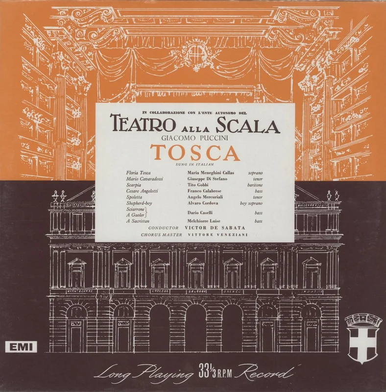 Giacomo Puccini Tosca UK 2-LP vinyl set