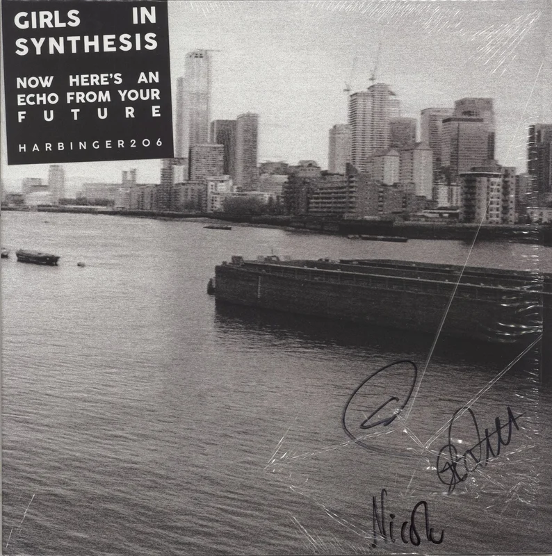 Girls In Synthesis Now Here's An Echo From Your Future - Grey Vinyl - Autographed UK Vinyl LP