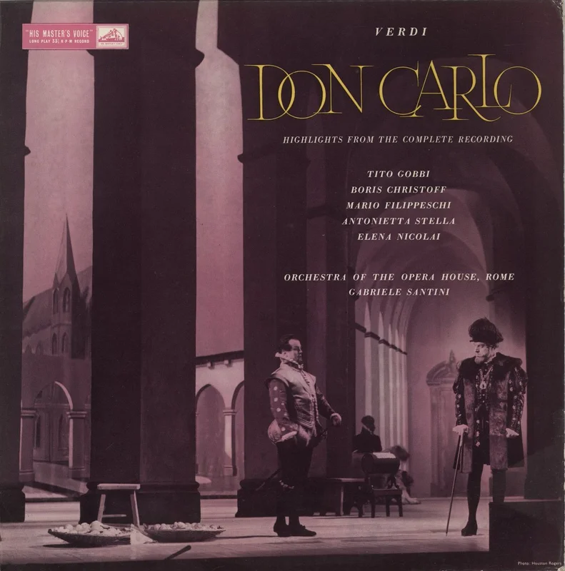 Giuseppe Verdi Don Carlo (Highlights From The Complete Recording) UK Vinyl LP