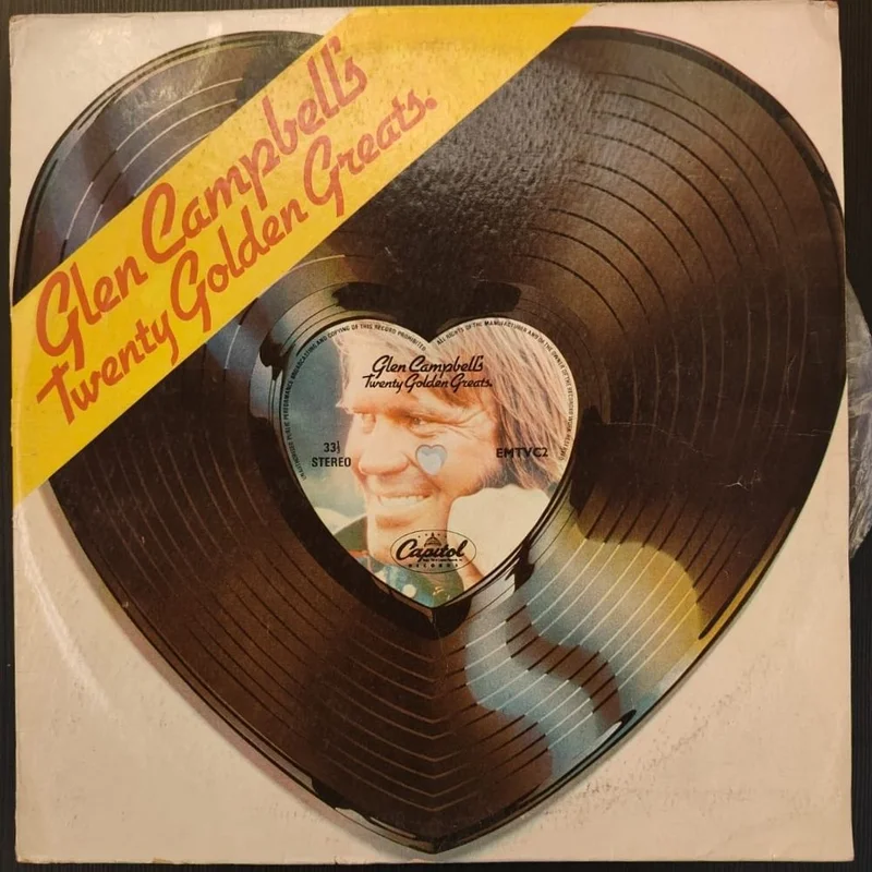 Glen Campbell  Glen Campbell's Twenty Golden Greats (Indian pressing) (Used Vinyl - VG+) NJ Marketplace