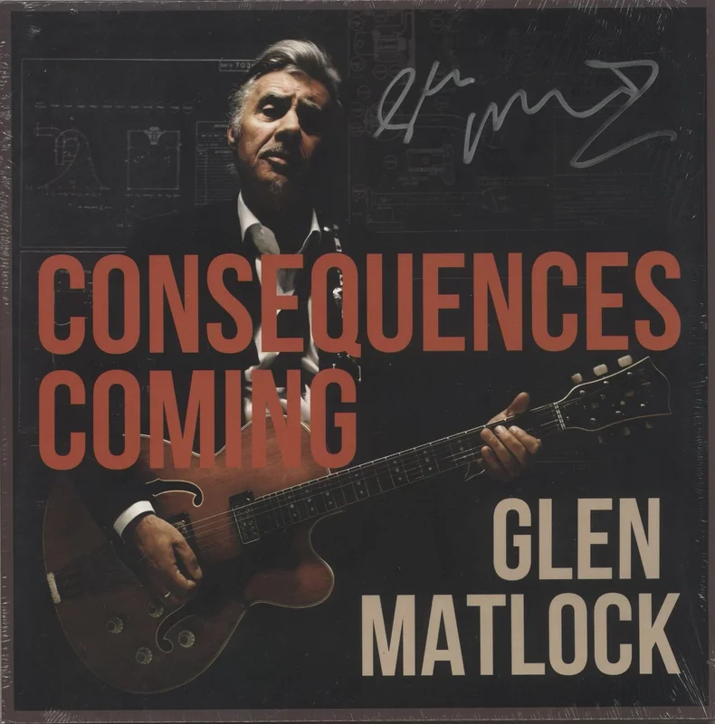 Glen Matlock Consequences Coming - Blue Vinyl - Autographed UK Vinyl LP