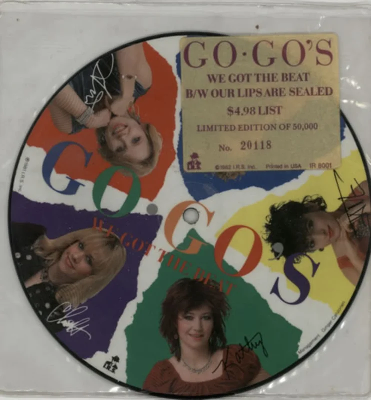 Go-Go's We Got The Beat - Stickered Sleeve US Promo 7" picture disc