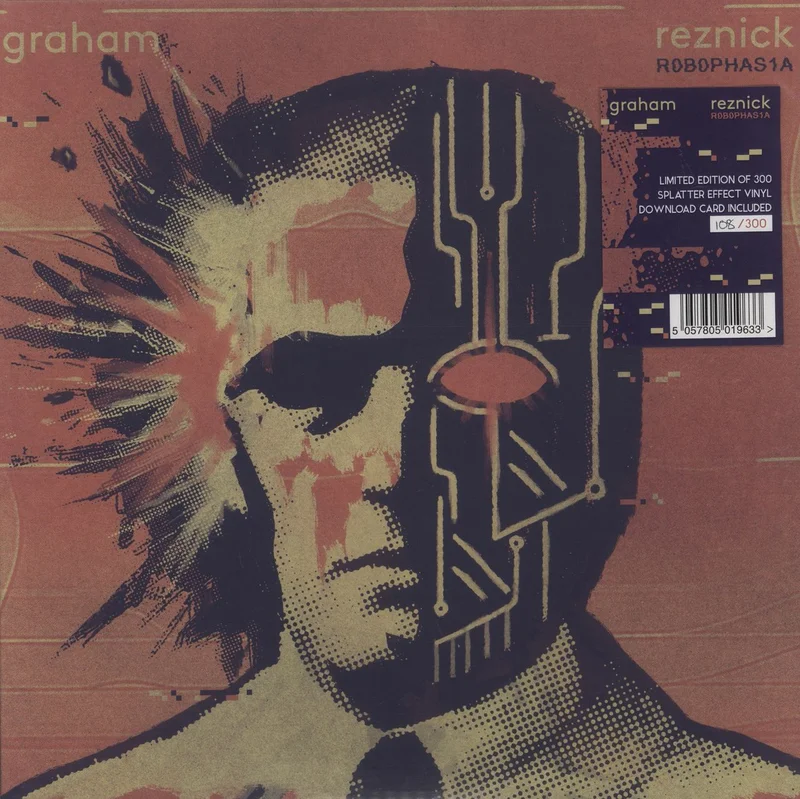 Graham Reznick R0B0PHAS1A - Yellow Cream w/ Black & Blue Splatter Vinyl UK Vinyl LP