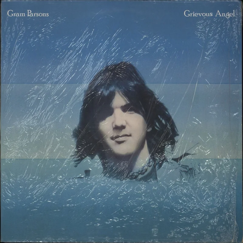 Gram Parsons Grievous Angel - 1st - shrink UK Vinyl LP