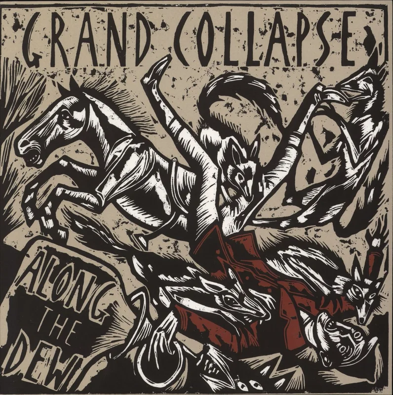 Grand Collapse Along The Dew - Red With Black Smoke Vinyl UK Vinyl LP