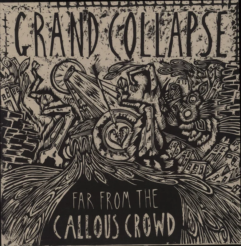 Grand Collapse Far From The Callous Crowd - Clear With Blue Splatter Vinyl UK Vinyl LP