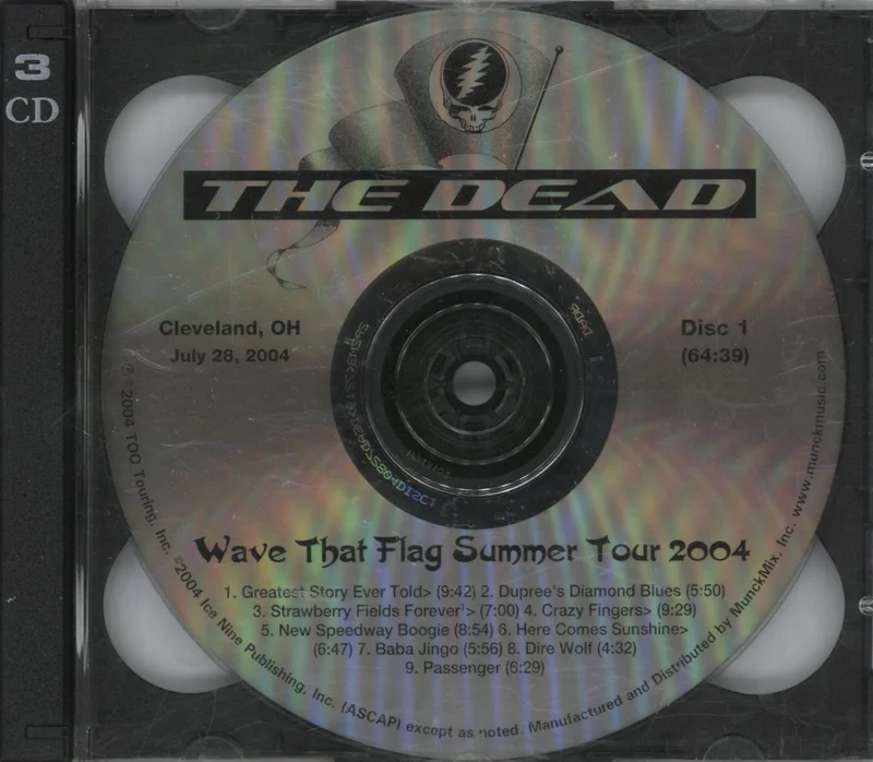 Grateful Dead Wave That Flag Summer Tour 2004, Cleveland, OH July 28, 2004 US 3-CD set